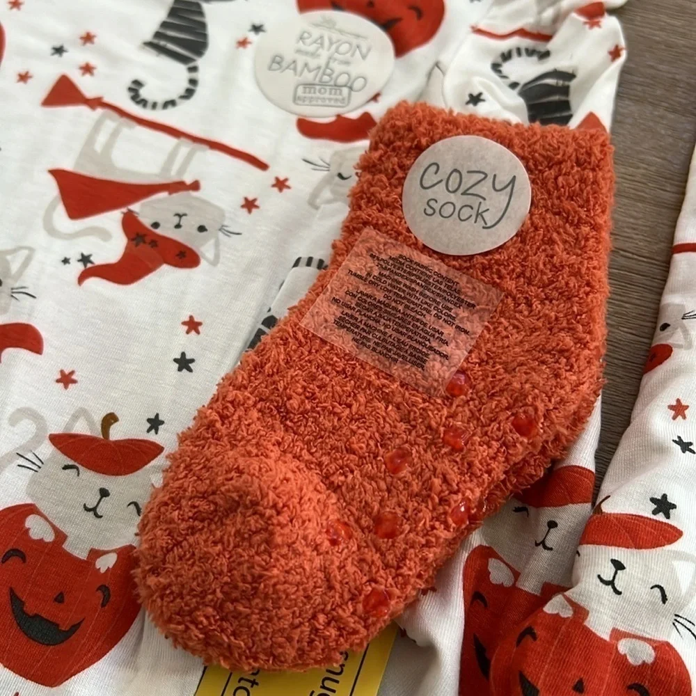 🎃 Milkberry Toddler Girl Bamboo Halloween Pajamas 12 24 months 3T Cats